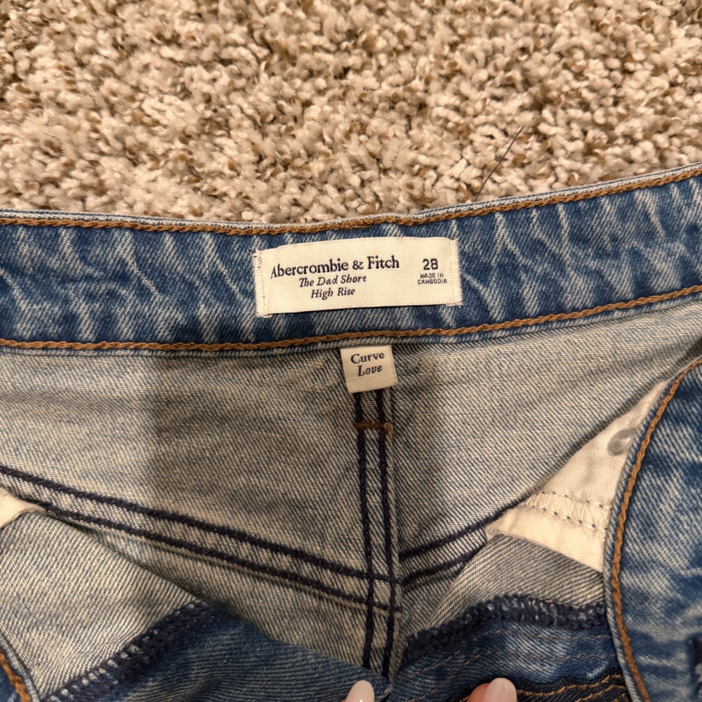 Abercrombie and fitch curve love high rise dad short - Picture 2 of 3
